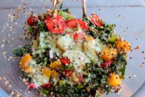 Quinoa Salad with Dressing
